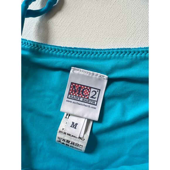 MC2 Saint Barth Blue Terry Cloth Triangle Bikini Set - Size M - Picture 4 of 9